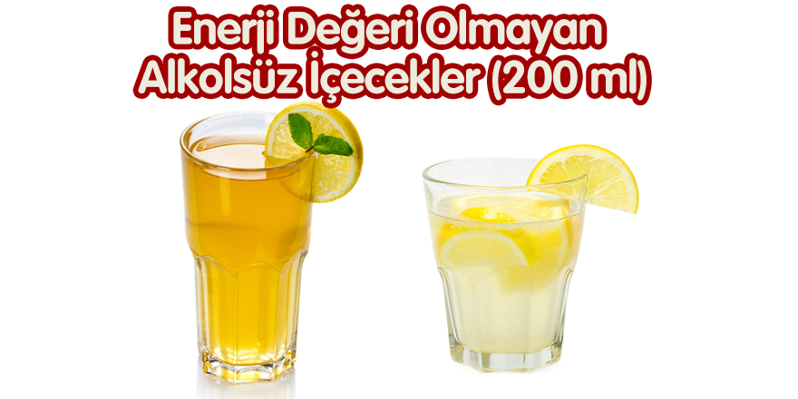 Enerji Değeri Olmayan Alkolsüz İçecekler (200 ml)