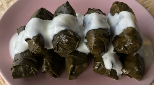 Meat Stuffed Vine Leaves 