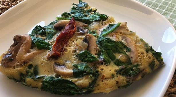 Spinach Omelette