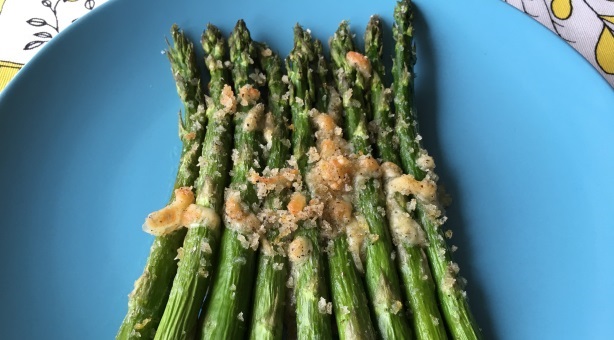 Roasted Asparagus with Cheese
