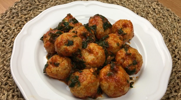 Bulgur Balls with Spinach