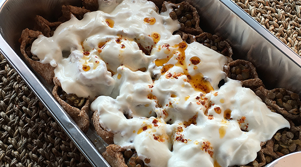 Turkish Ravioli with Lentil