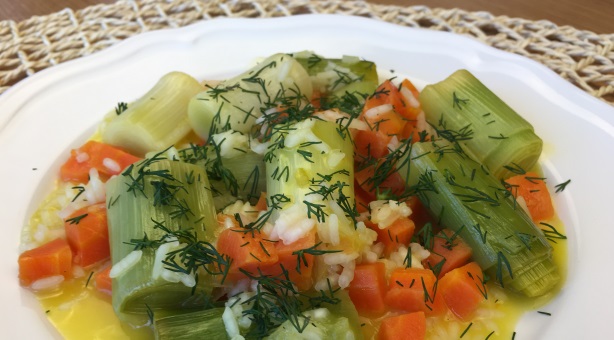 Leeks with Olive Oil And Orange