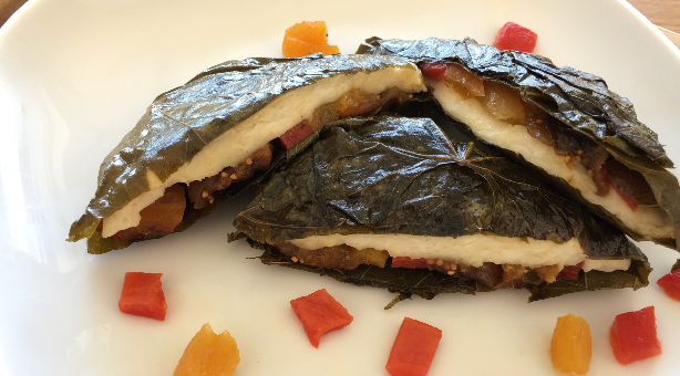 Halloumi Stuffed Vine Leaf