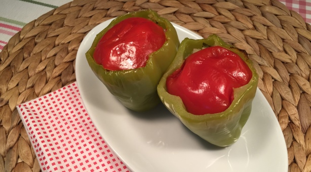 Stuffed Bell Peppers Cooked In Oven Bag